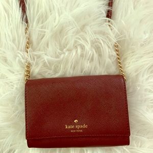 Maroon Kate spade cross body